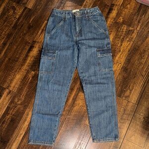 Universal Thread Blue Denim Cargo Pants